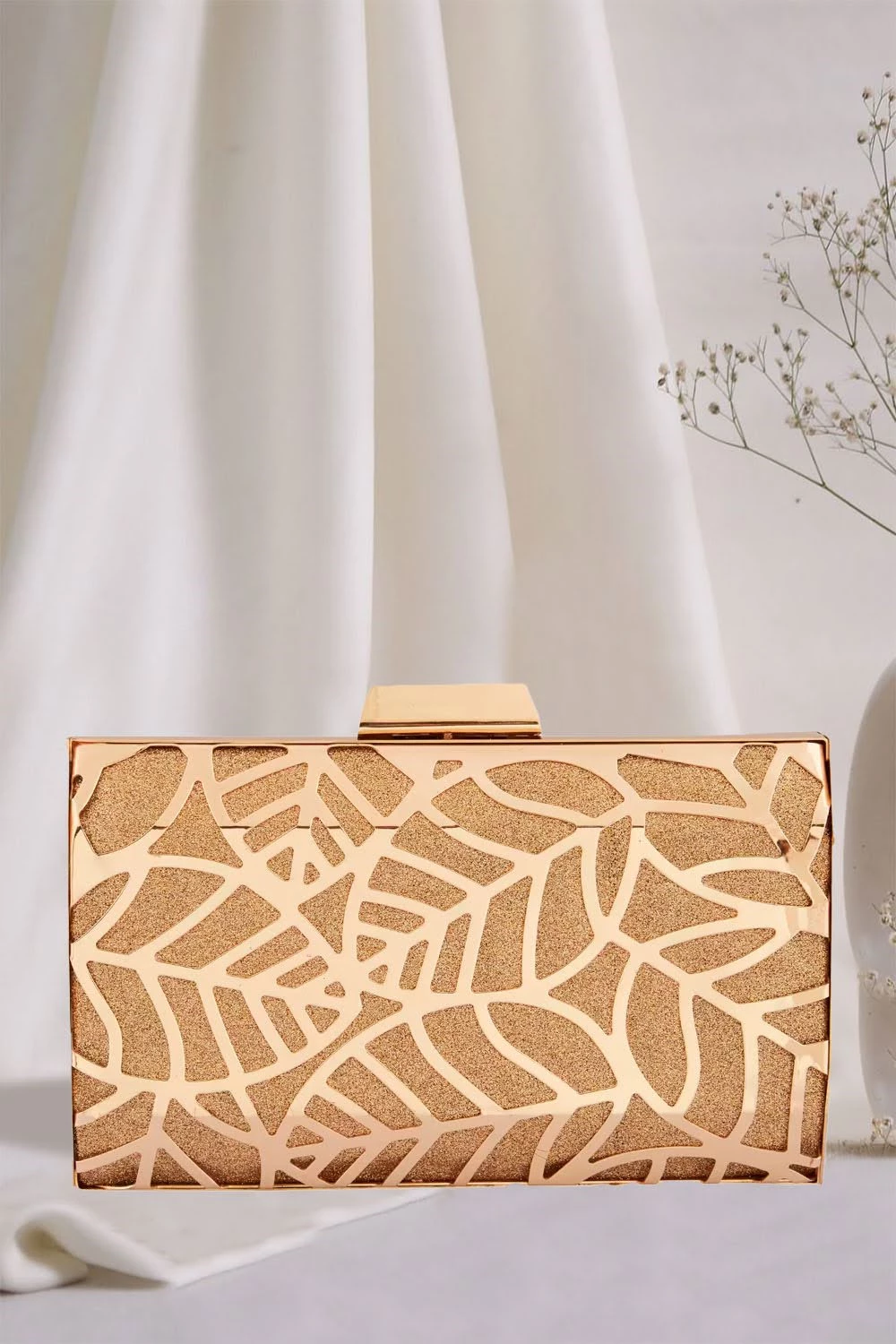 Era Collection Metal Design Handwork Clutches, Gold-1.webp